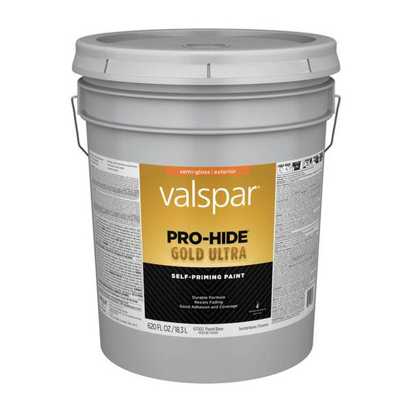 Valspar® Pro-Hide® Gold Ultra Exterior Self-Priming Paint Semi-Gloss 5 Gallon Pastel Base (5 Gallon, Pastel Base)