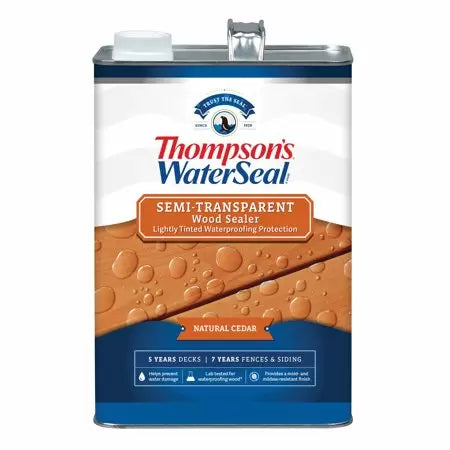 Thompson’s® WaterSeal® Semi-Transparent Wood Sealer 1 Gallon Natural Cedar (1 Gallon, Natural Cedar)