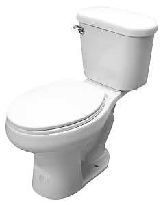 Cato Elongated Bowl Toilet (1.28 gpf Flush - 16-1/2 in H Rim - White)