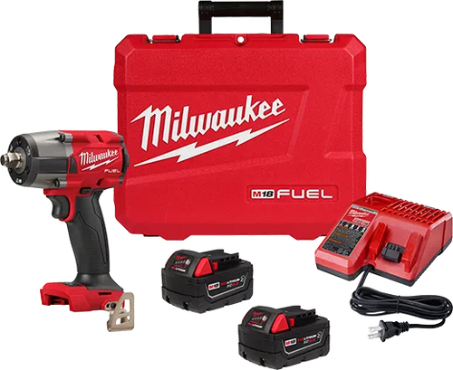 Milwaukee M18 FUEL™ 1/2  Mid-Torque Impact Wrench w/ Friction Ring Kit (1/2  (2962-22R))