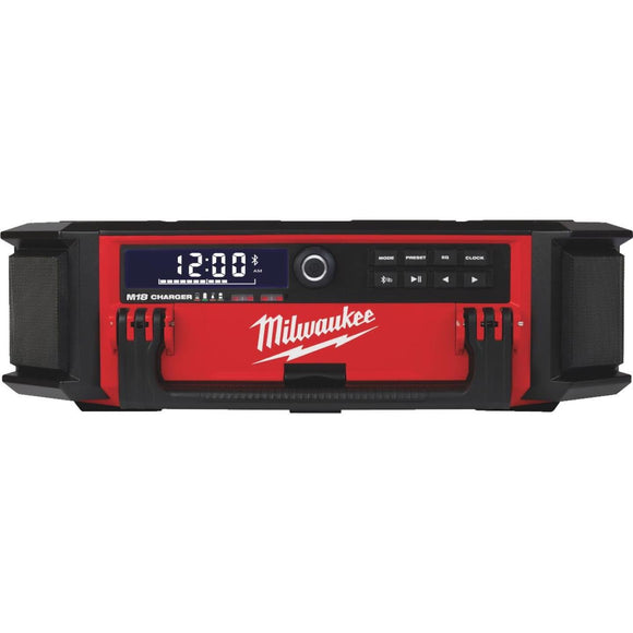 Milwaukee M18 PACKOUT 18 Volt Lithium-Ion Cordless Jobsite Radio and Battery Charger