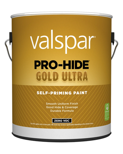 Valspar® Pro-Hide® Gold Ultra Interior Self-Priming Paint Satin 1 Gallon Super One Coat White (1 Gallon, Super One Coat White)