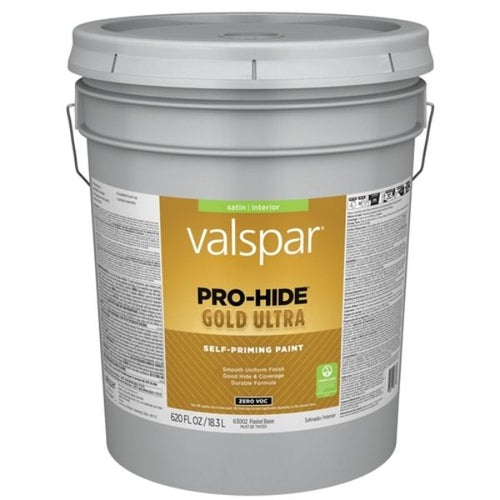 Valspar® Pro-Hide® Gold Ultra Interior Self-Priming Paint Satin 5 Gallon Pastel Base (5 Gallon, Pastel Base)