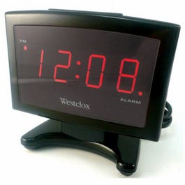 LED Plasma Alarm Clock, Black