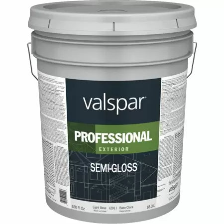 Valspar® Professional Exterior Paint 5 Gallon Semi-Gloss Light Base