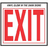 Exit Sign, Vinyl, 10 x 12-In.