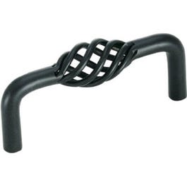 3-In. Black Bird Cage Cabinet Pull