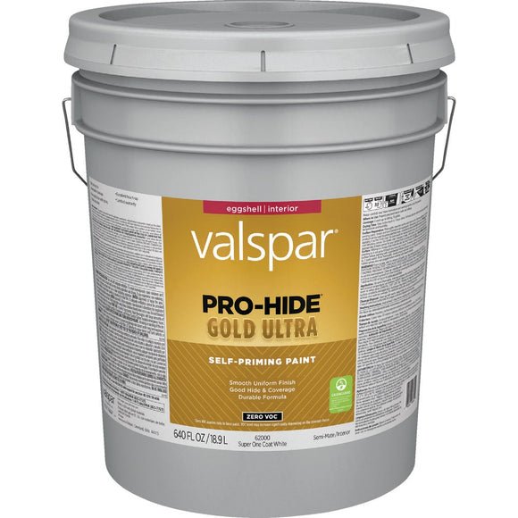Valspar® Pro-Hide® Gold Ultra Interior Self-Priming Paint Eggshell 5 Gallon Super One Coat White