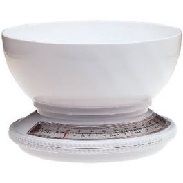 5-Lb. White Kitchen Scale With Removable Bowl