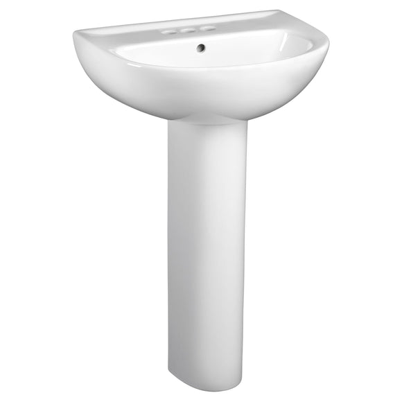 American Standard 22-Inch Evolution 4-Inch Centerset Pedestal Sink Top, White