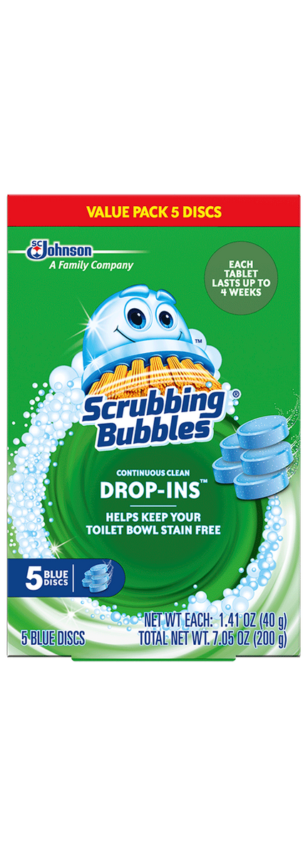 Scrubbing Bubbles Vanish Continuous Clean Drop Ins Toilet Cleaner