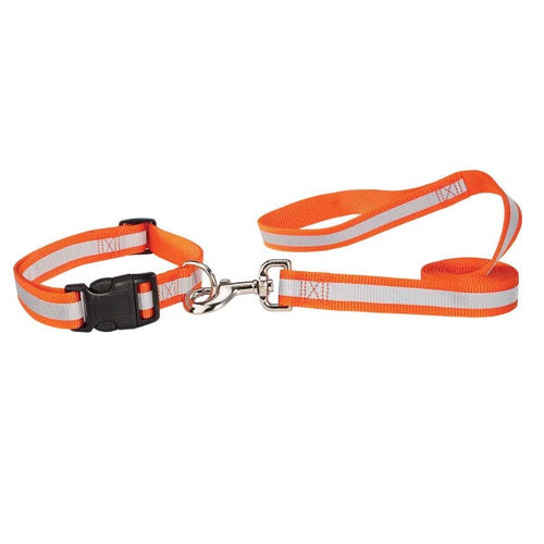 Pet Pals Guardian Gear Reflective Collar 14-20In Orange