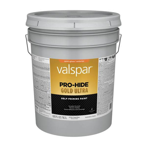 Valspar® Pro-Hide® Gold Ultra Exterior Self-Priming Paint Semi-Gloss 5 Gallon Clear Base