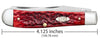 Case Peach Seed Jig Dark Red Bone CS Trapper (Dark Red Bone)