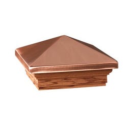 Copper Victoria Post Cap, 4 x 4-In.