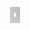 Eaton Cooper Wiring Toggle Wallplate, Lt. Almond 1 Gang (Almond, 1 Gang)