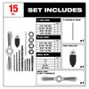 Milwaukee 15PC SAE Tap and Die Set with Hex-LOK™ 2-in-1 Handle (15 PC)