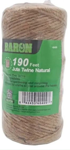 Baron 40409 Jute Twine (1/8 Diameter X 190', Brown)