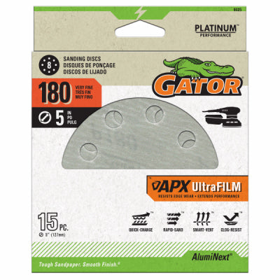 Gator APX Ultrafilm Sanding Discs Hook & Loop 180 Grit