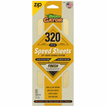 Gator Sanding Speed Sheets