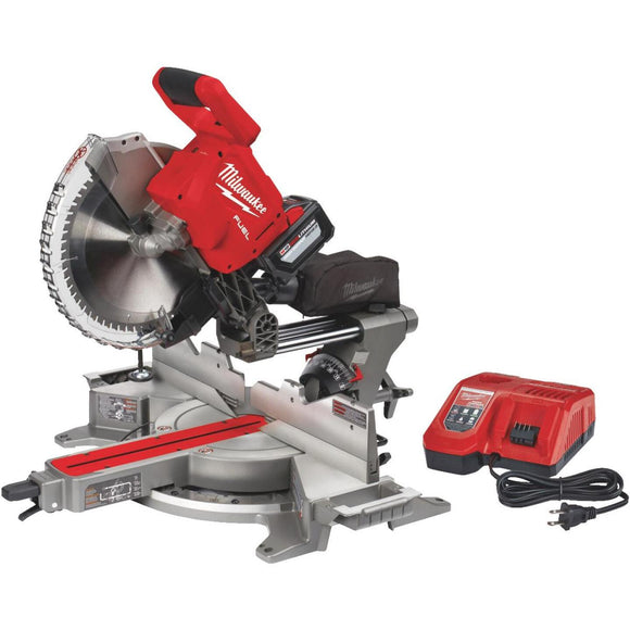 Milwaukee M18 FUEL 12 In. Brushless Dual Bevel Sliding Cordless Miter Saw Kit