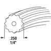 Prime-Line Screen Retainer Vinyl Spline .25 Round 25' per roll (Black)