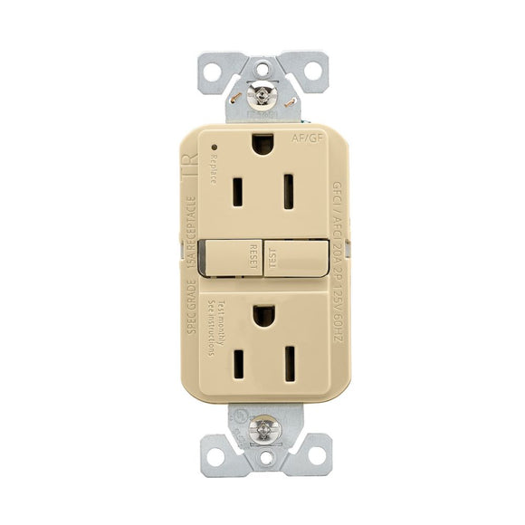 Eaton Slim AFGF Receptacle Ivory