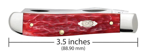 Case Peach Seed Jig Dark Red Bone CS Mini Trapper (Dark Red Bone)