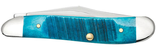 Case Sawcut Jig Caribbean Blue Bone Peanut Knife (Caribbean Blue Bone)