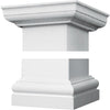 Crown Column Duralite 6 In. White Fiberglass Cap/Base