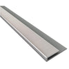 Fasade 18 In. Thermoplastic J-Edge Backsplash Trim, Brushed Nickel
