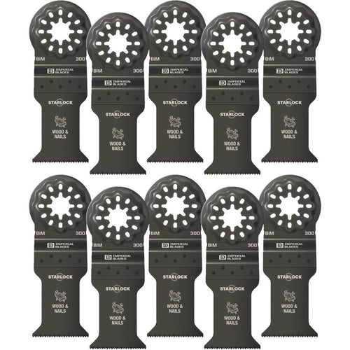Imperial Blades Starlock 1-3/8 In. 18 TPI Wood/Nail Oscillating Blade (10-Pack)