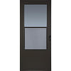 Larson Value-Core 32 In. W x 80 In. H x 1 In. Thick Brown Self-Storing Aluminum Storm Door