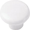 Laurey White Plastic 1-1/4 In. Cabinet Knob