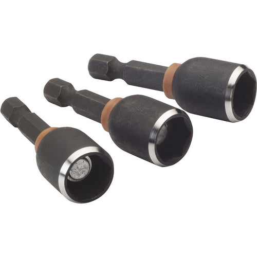 Milwaukee 7/16 In. x 1-1/2 In. Insert Impact Nutdriver, (3-Pack)