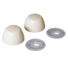 Fluidmaster Toilet Bowl Bolt Caps, Bone