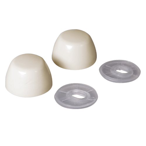 Fluidmaster Toilet Bowl Bolt Caps, Bone