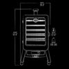 Pit Boss 5-Series Vertical Wood Pellet Smoker Black