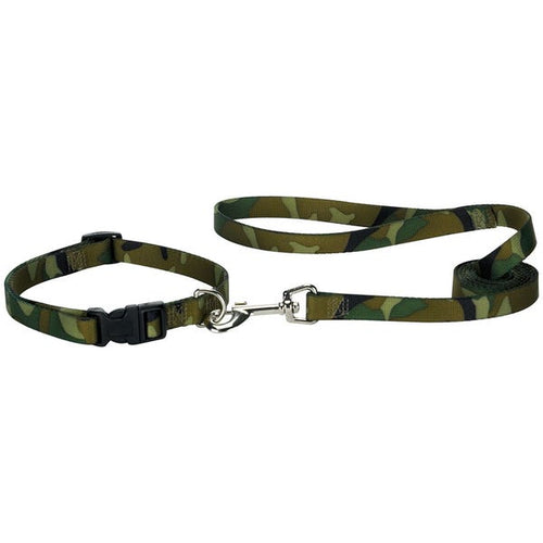 Casual Canine Camo Dog Leads  6 ft. x 1 in. Green