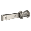 National Hardware Barn Door Lock 5 x 1-1/4 x 3/4, Satin Nickel