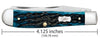 Case Pocket Worn® Peach Seed Jig Mediterranean Blue Bone Trapper
