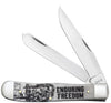 Case War Series Enduring Freedom Embellishment Smooth Natural Bone Trapper