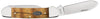 Case Yellow Curly Oak Canoe