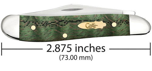 Case Smooth Kelly Green Curly Oak Peanut