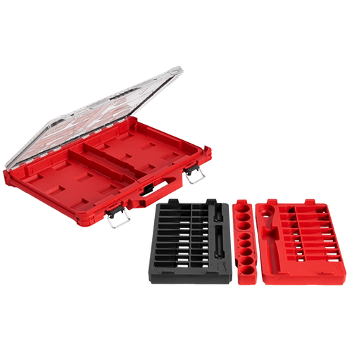 Milwaukee 47pc 1/2 Drive Ratchet & Socket Set with PACKOUT™ Low-Profile Organizer