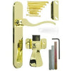 Serenade Storm Door Latch Lever, Polished Brass