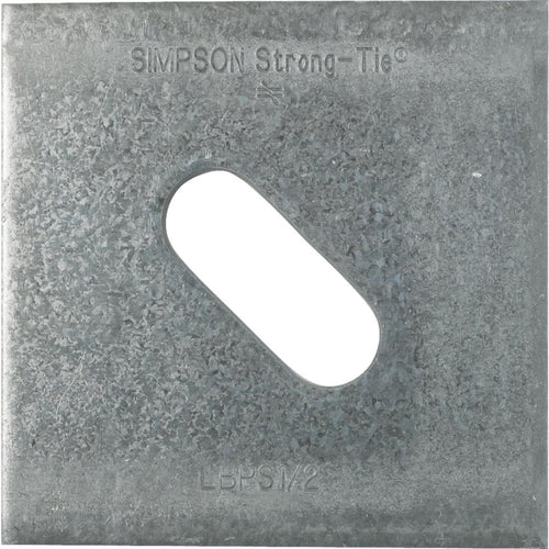 Simpson Strong-Tie 1/2in. x 3 in. Steel Galvanized Slotted Bearing Plate