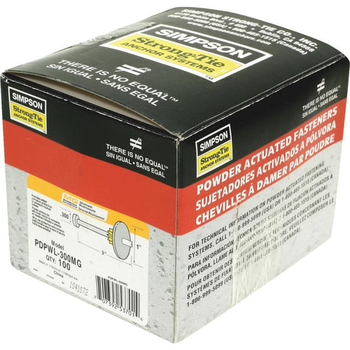 Simpson Strong-Tie 3 In. Galvanized Fastening Pin with Washer (100-Pack)
