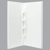 Sterling 2-Piece 39 In. W. x 79-1/8 In. H. x 39 In. D. White Shower Wall Set
