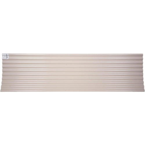 Tuftex Seacoaster 26 In. x 12 Ft. Opaque Tan Round Wave  Vinyl Corrugated Panels
